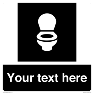 Custom information: black panel wc toilet